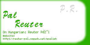 pal reuter business card